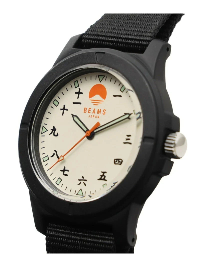 BEAMS JAPAN Original Kanji Watch - White