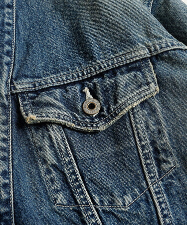 FDMTL DENIM HAORI JACKET 5YR WASH