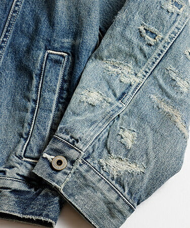 FDMTL DENIM HAORI JACKET 5YR WASH