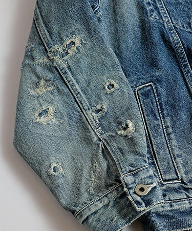 FDMTL DENIM HAORI JACKET 5YR WASH