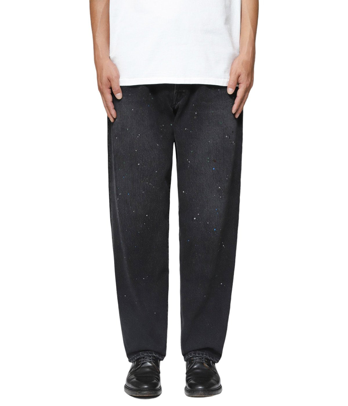 ssstein VINTAGE REPRODUCTION SPLASHED DENIM JEANS