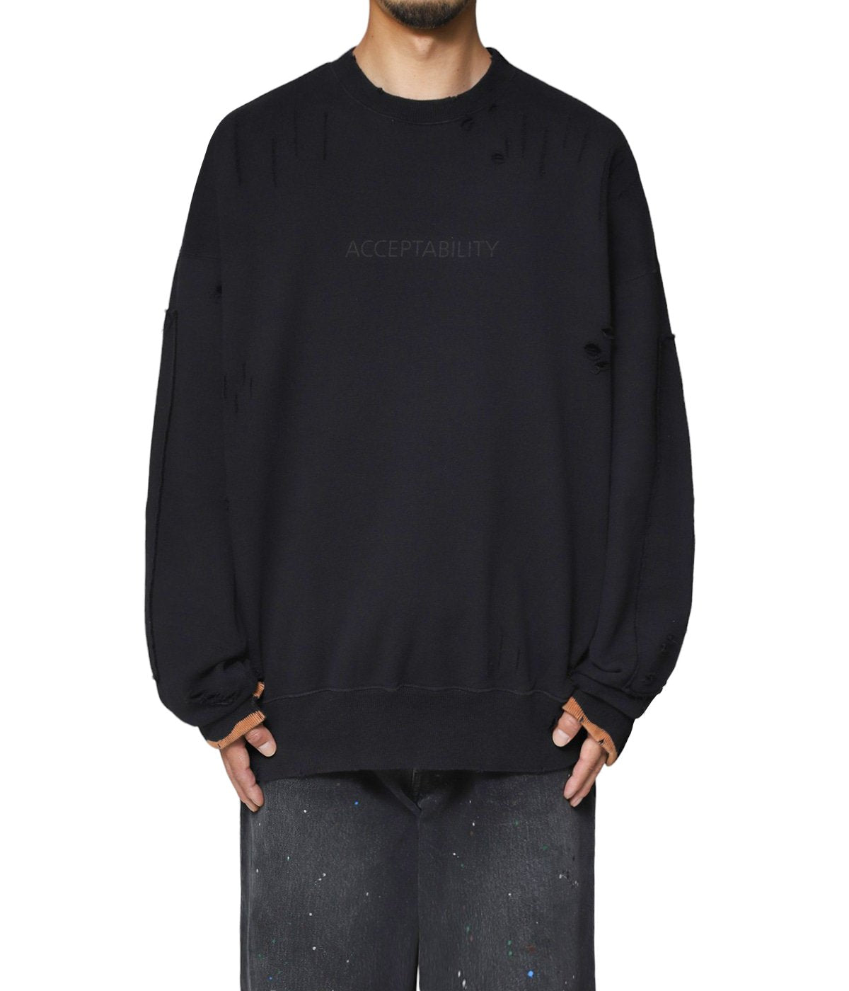 ssstein OVERSIZED REBUILD SWEAT LS