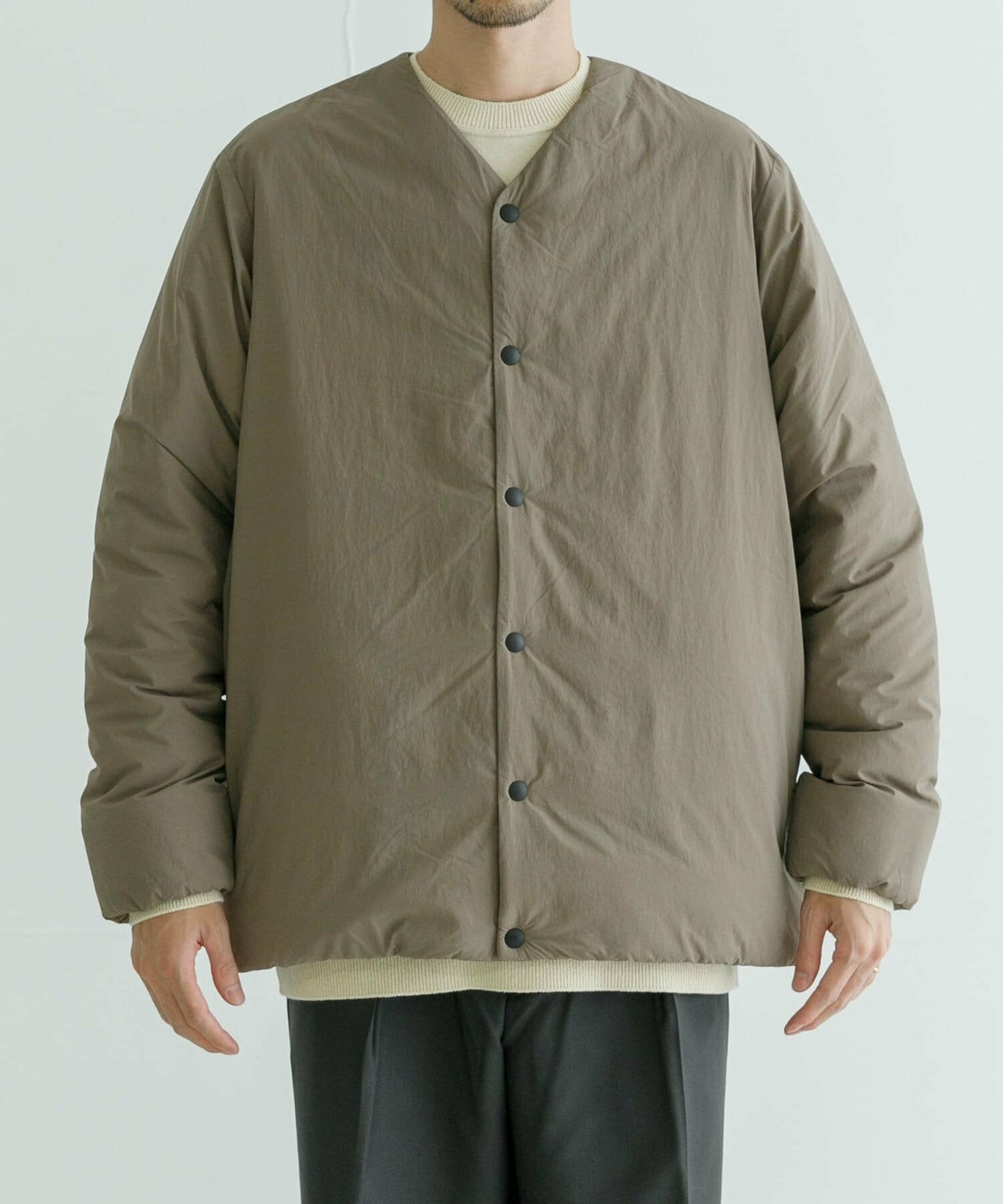 NANGA × URBAN RESEARCH AURORA No Collar Down Blouson