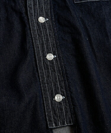 FDMTL DENIM HAORI SHIRT RINSE