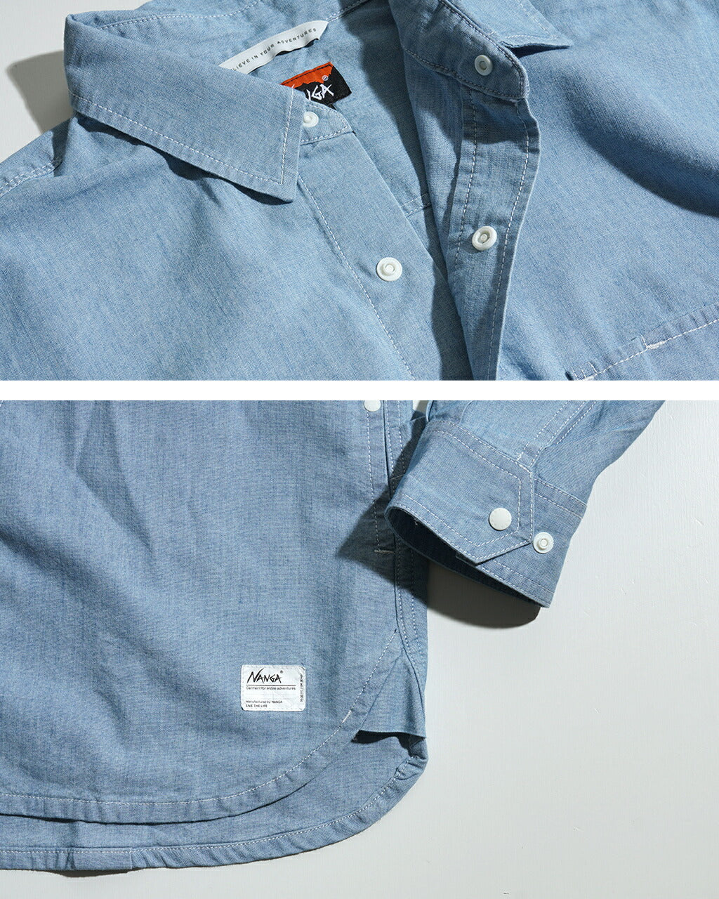 NANGA HINOC CHAMBRAY FIELD SHIRT