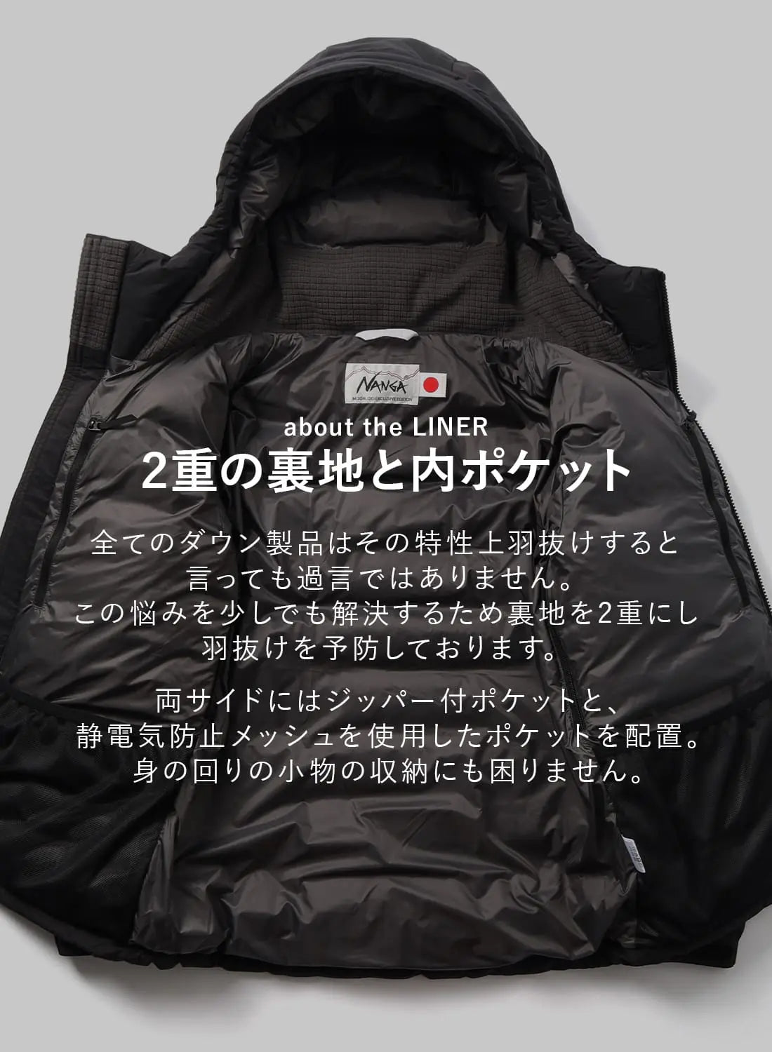 NANGA WHITE LABEL DOWN PARKA