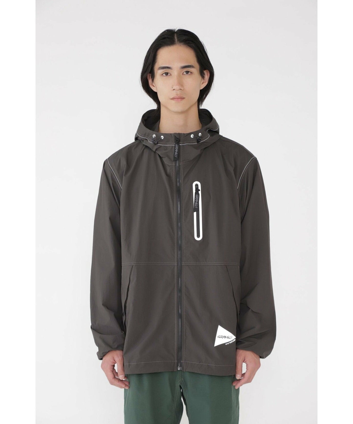 GRAMICCI × and wander brushed nylon jacket