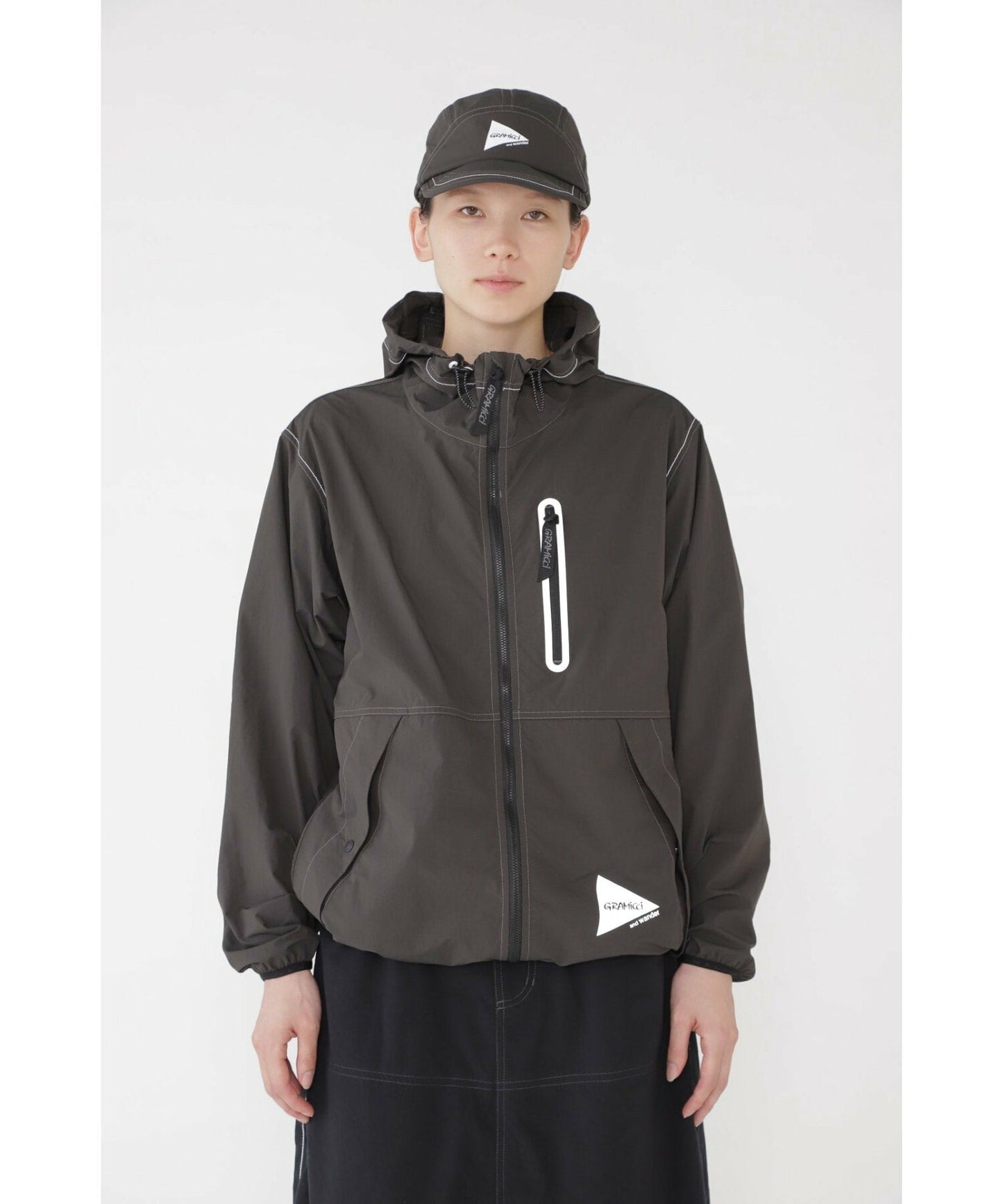 GRAMICCI × and wander brushed nylon jacket