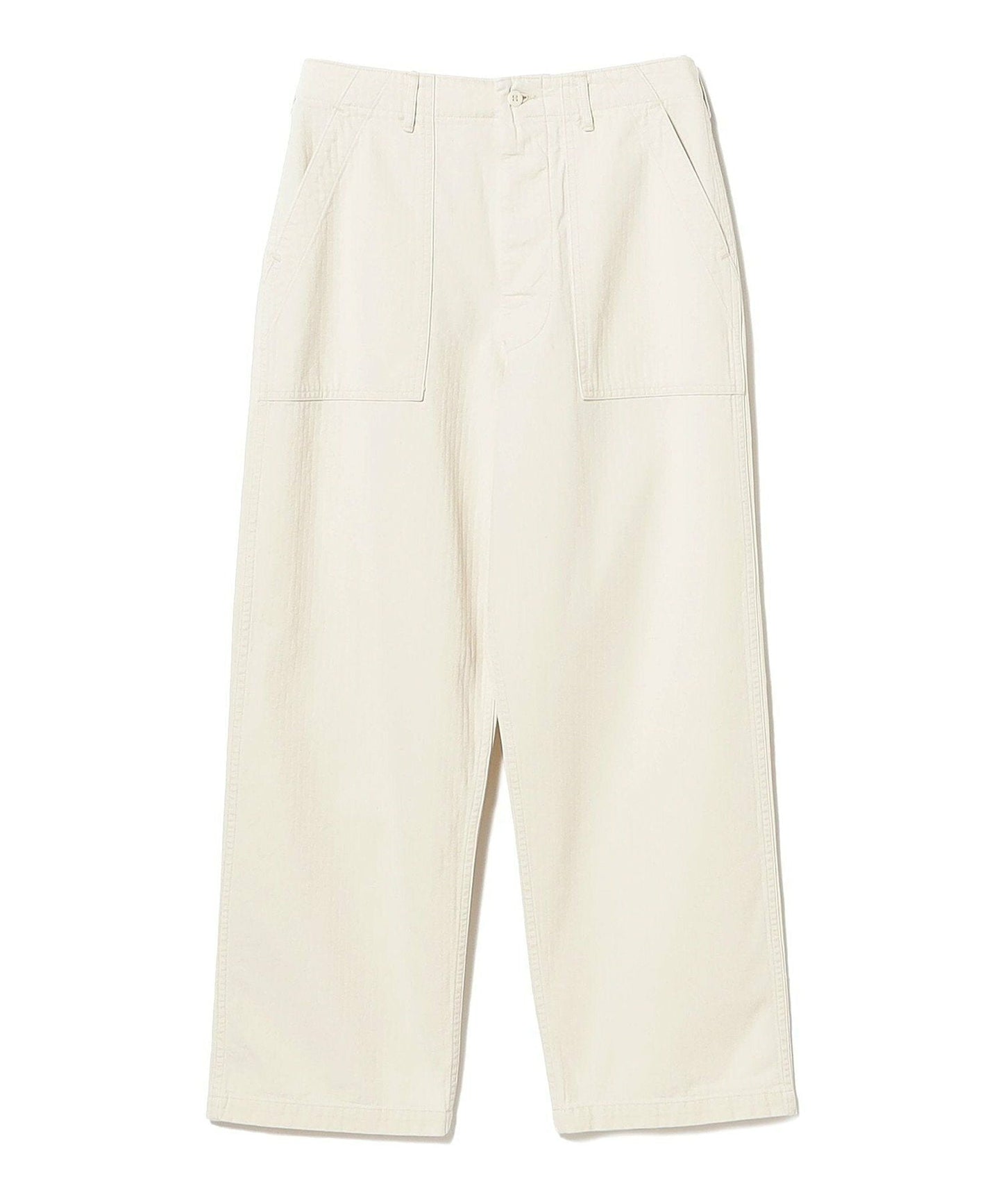 orSlow HERRINGBONE SUMMER FATIGUE PANTS Ecru
