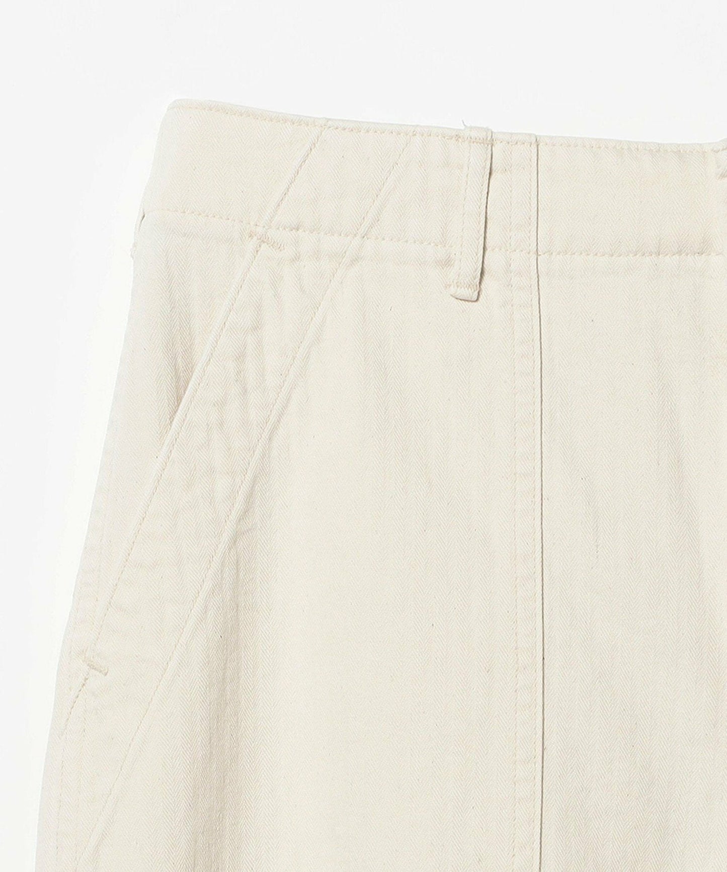 orSlow HERRINGBONE SUMMER FATIGUE PANTS Ecru