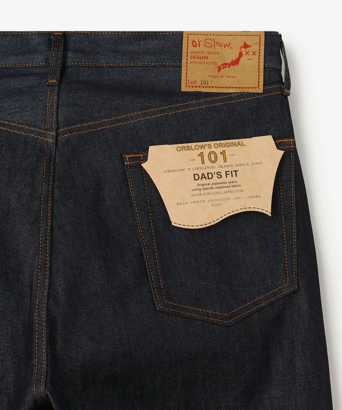 orSlow 101 DAD'S FIT DENIM PANTS Rigid