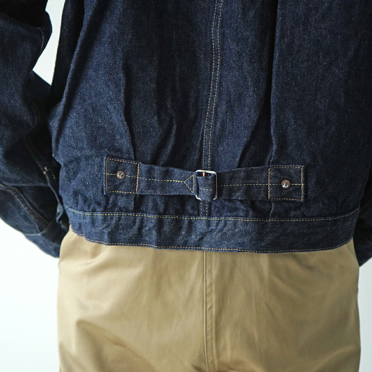 orSlow 40's PLEATED FRONT BLOUSE DENIM JACKET