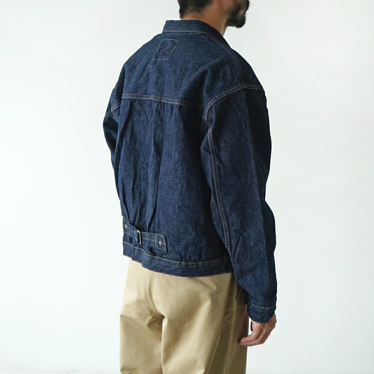 orSlow 40's PLEATED FRONT BLOUSE DENIM JACKET