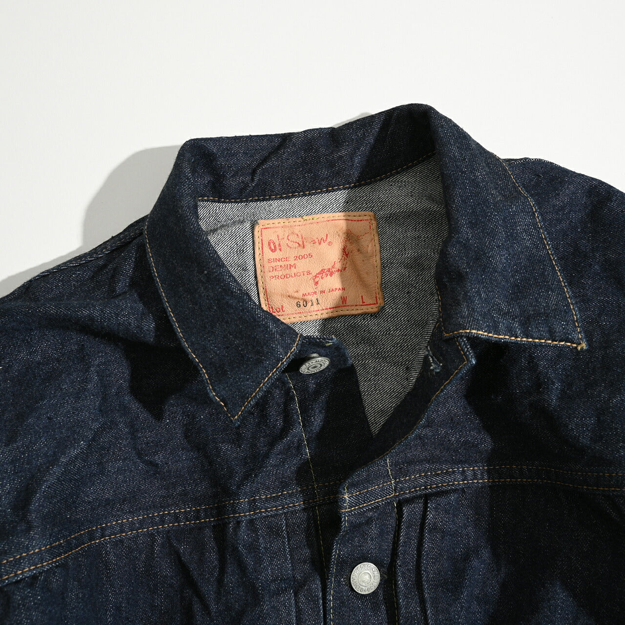 orSlow 40's PLEATED FRONT BLOUSE DENIM JACKET