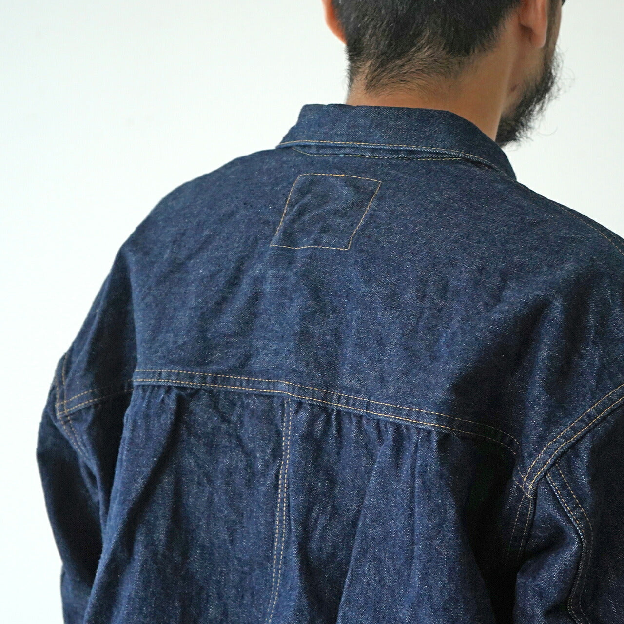 orSlow 40's PLEATED FRONT BLOUSE DENIM JACKET