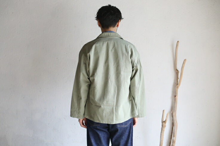 orSlow 4POCKET US ARMY SHIRTS JACKET GREEN USED WASH Green
