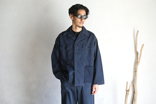 orSlow 4POCKET US ARMY SHIRTS JACKET GREEN USED WASH Navy