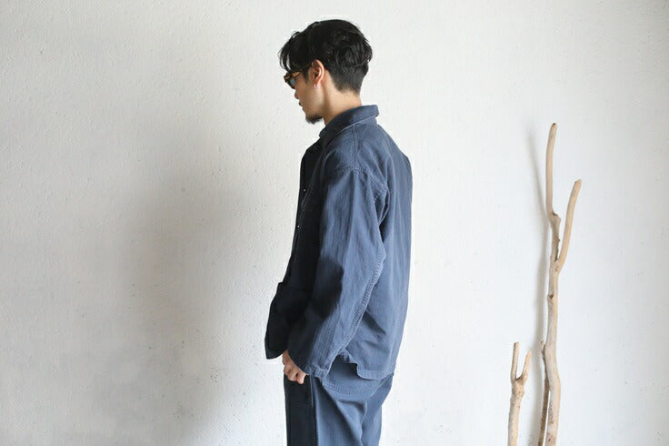 orSlow 4POCKET US ARMY SHIRTS JACKET GREEN USED WASH Navy