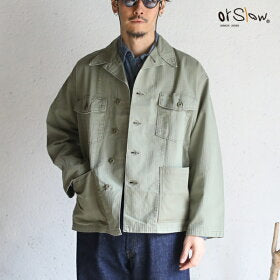 orSlow 4POCKET US ARMY SHIRTS JACKET GREEN USED WASH Green