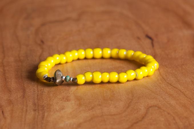 SunKu Antique Beads Bracelet Yellow LTD-005