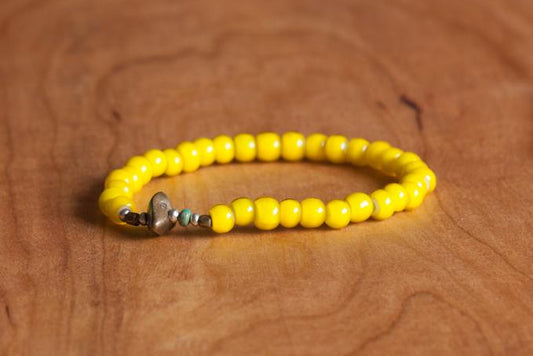 SunKu Antique Beads Bracelet Yellow LTD-005