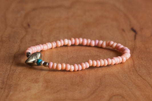 SunKu Antique Beads Bracelet Baby Pink LTD-001