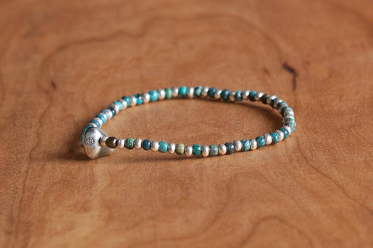 SunKu 39 Turquise & Silver Beads Bracelet SK-039