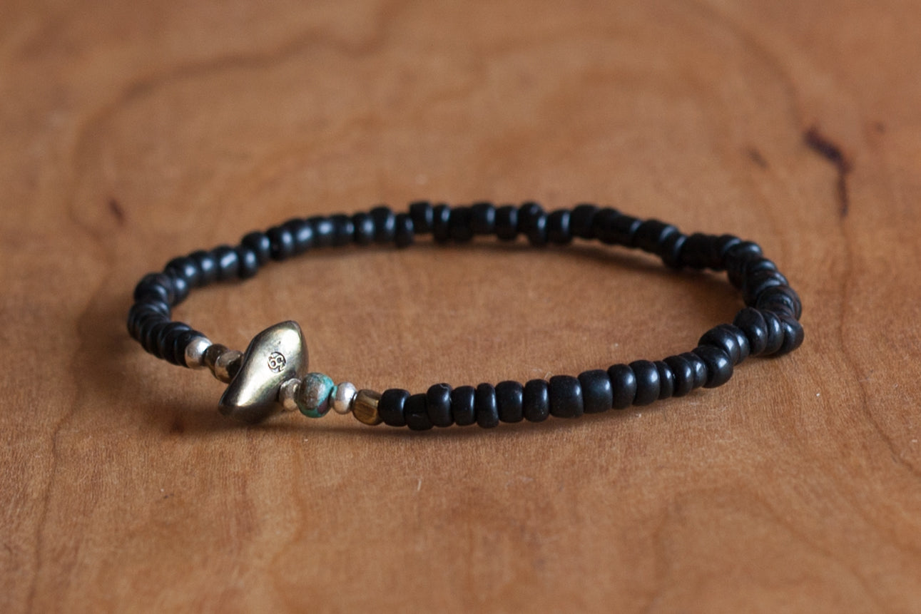 SunKu Antique Beads Bracelet Black LTD-013