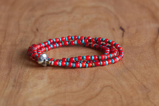 SunKu 39 White Heart & Turquoise Necklace & Bracelet SK-029