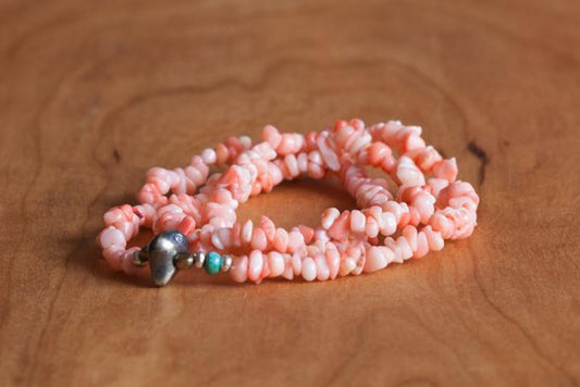 SunKu 39 Pink Coral Necklace & Bracelet SK-052