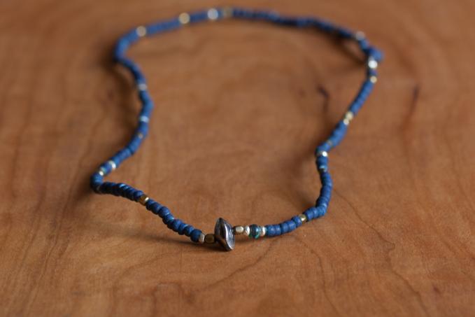 SunKu 39 Indigo Dye Beads Necklace & Bracelet SK-014
