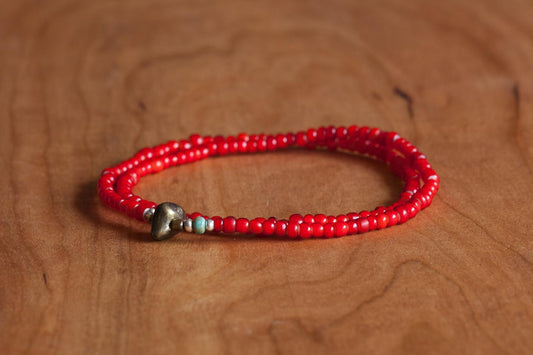 SunKu 39 White Heart Beads Anklet & Necklace SK-022