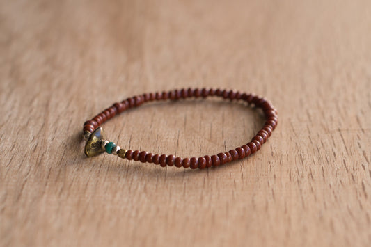 SunKu 39 Antique Beads Bracelet Brown LTD-019