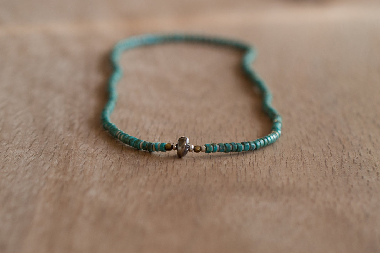SunKu 39 Heishi turquoise×Shell Necklace & Bracelet SK-053