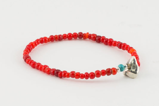 SunKu 39 White Heart Beads Bracelet SK-066