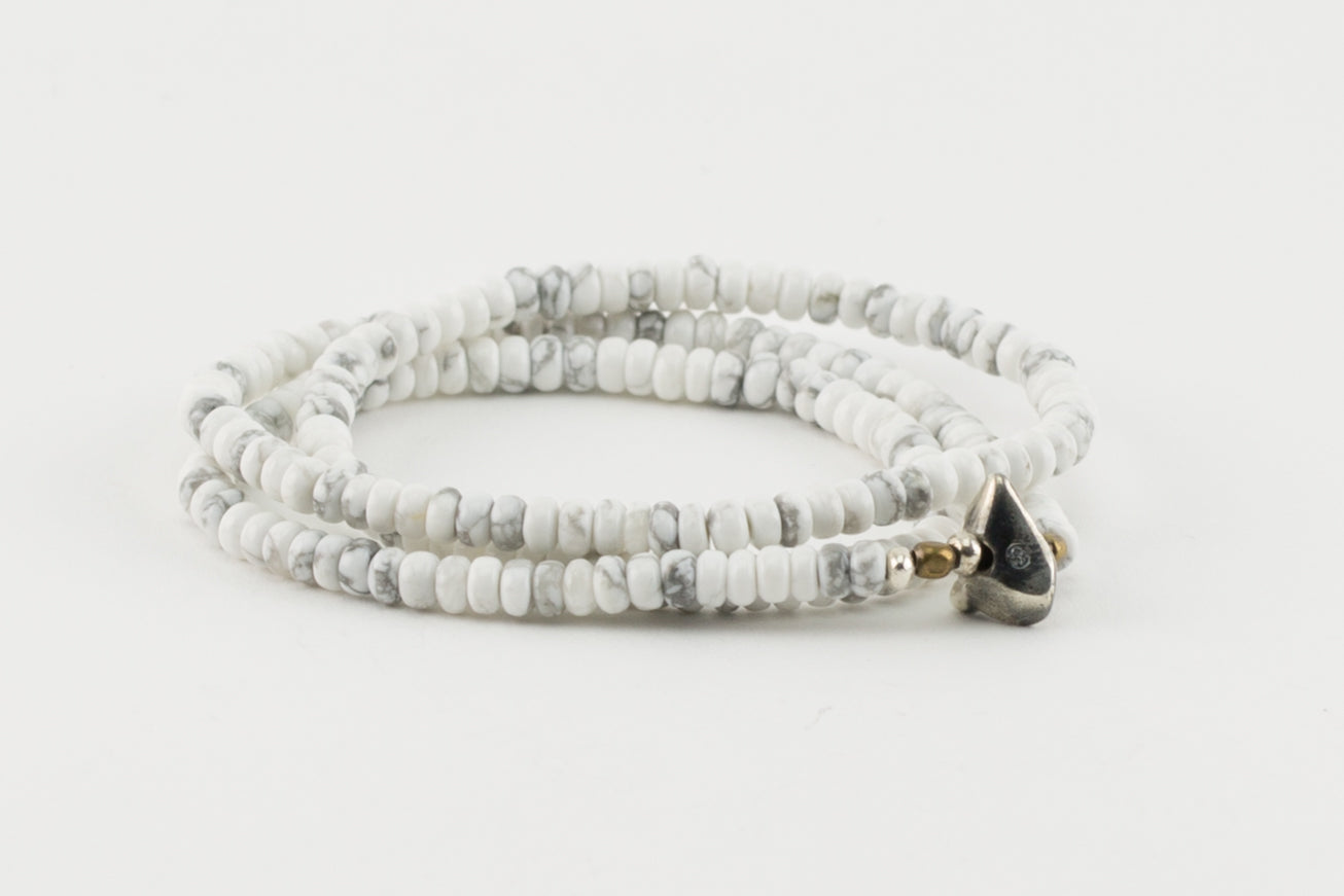 SunKu 39 Howlite Beads Necklace & Bracelet SK-070