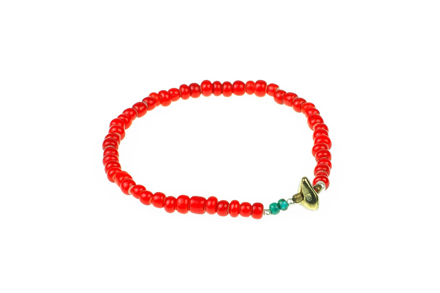 SunKu 39 White Heart Beads Anklet (L beads) SK-077