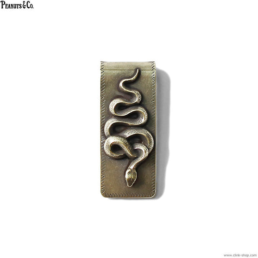 Peanuts&Co snake money clip brass