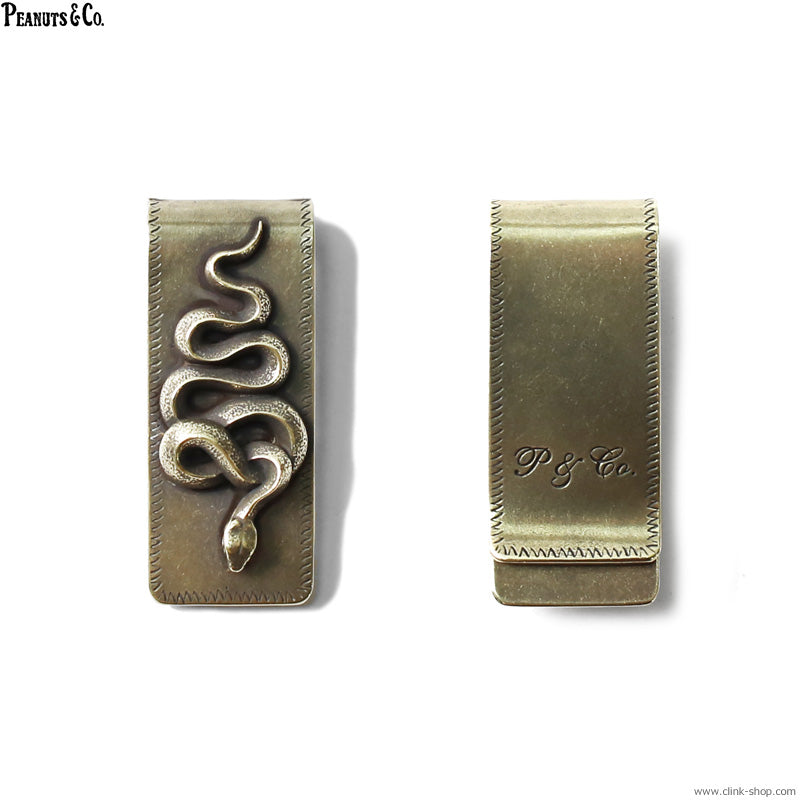Peanuts&Co snake money clip brass