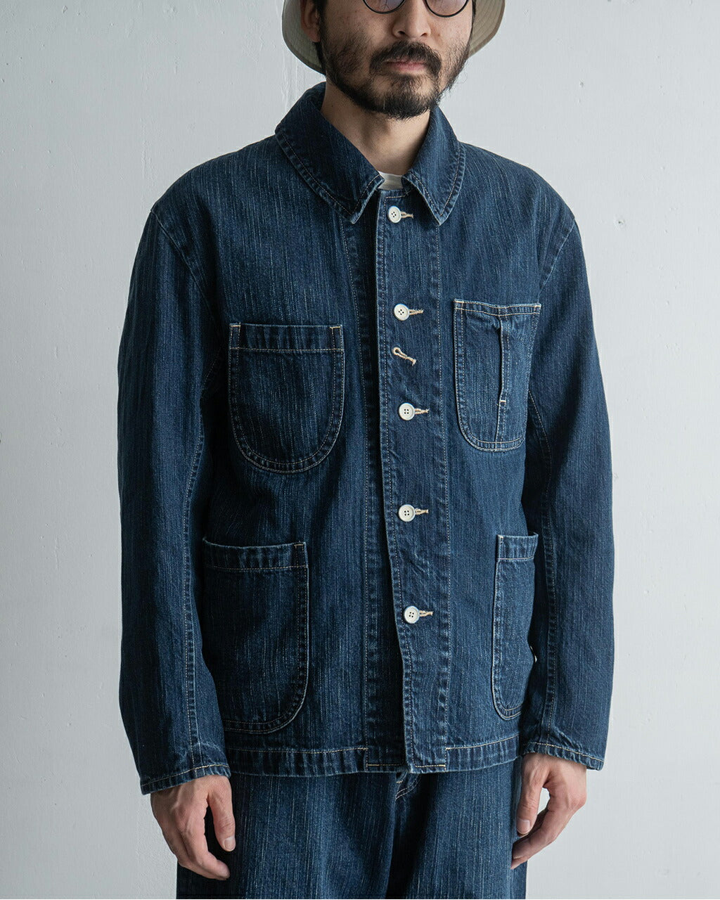 Porter Classic STEINBECK DENIM FRENCH JACKET WATCH CHAIN ITEM