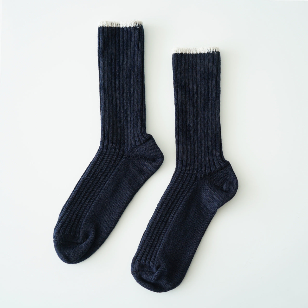 RoToTo RECYCLE W/PL RIBBED CREW SOCKS