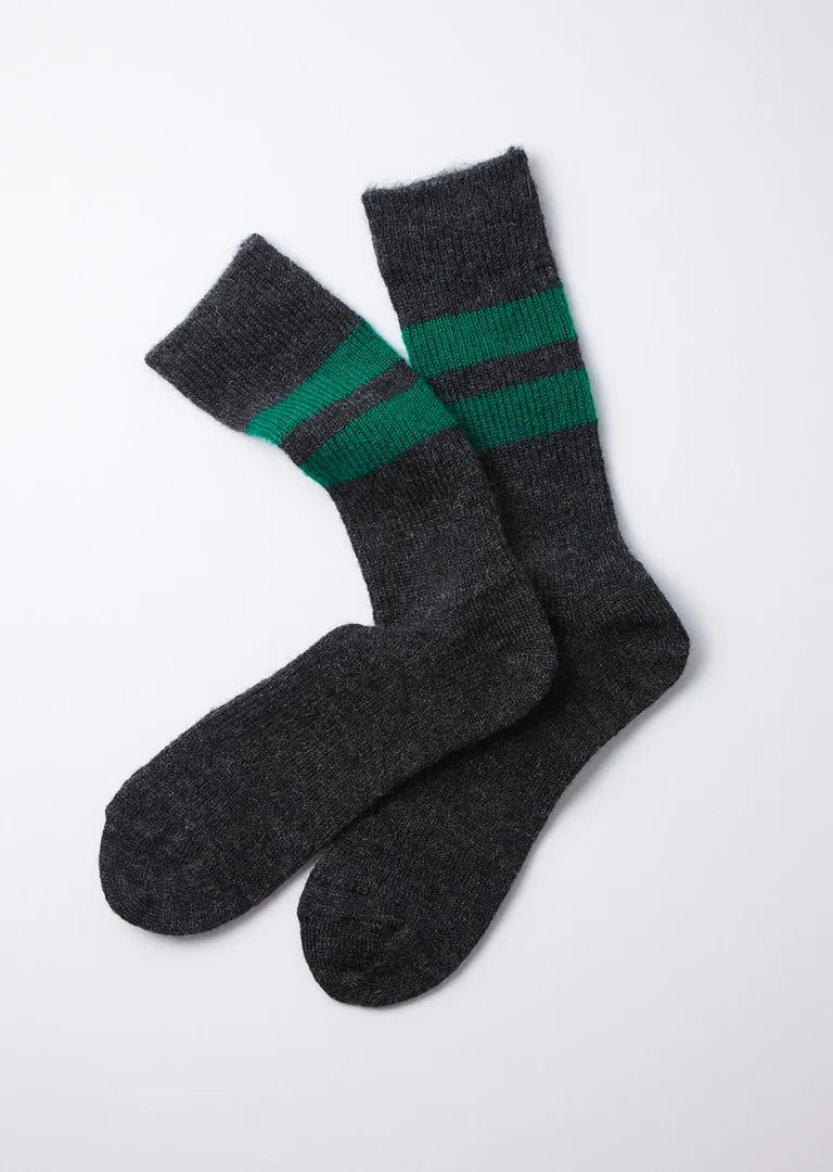 RoToTo BRUSHED MOHAIR CREW SOCKS