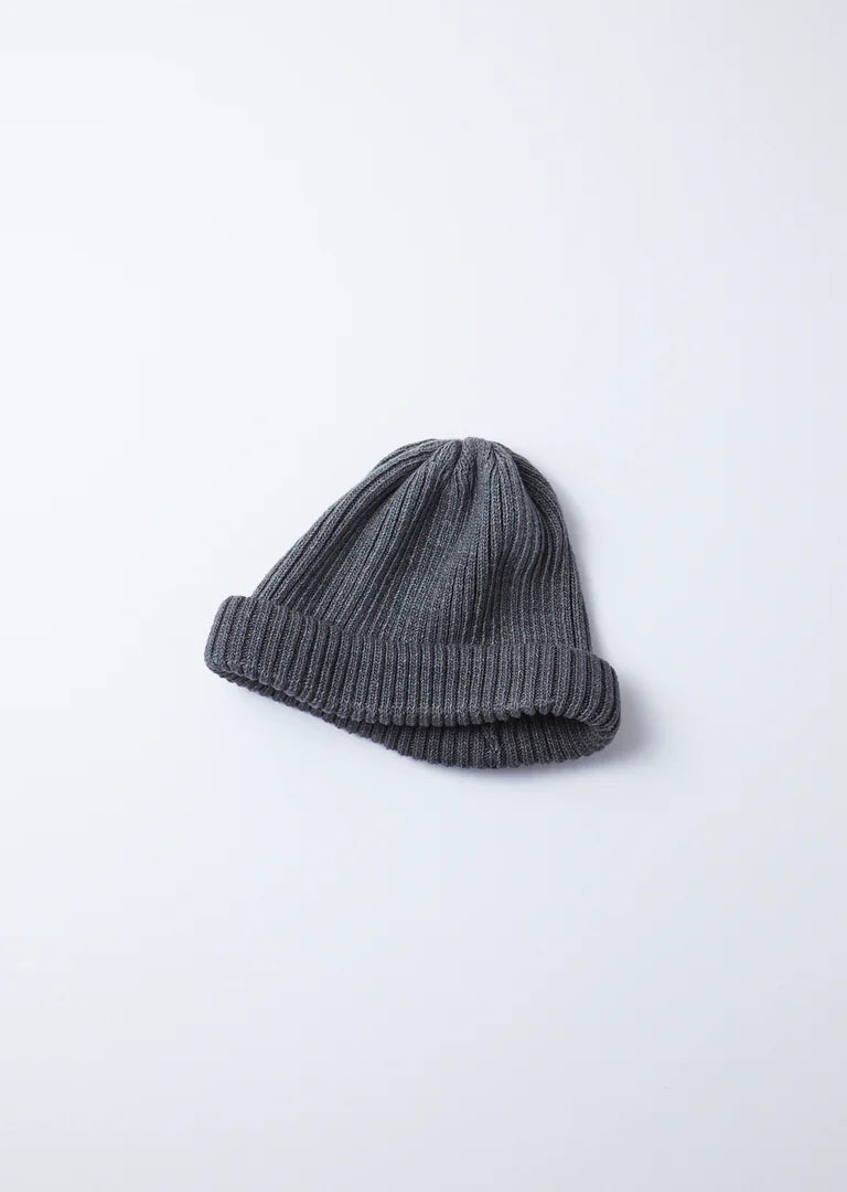 RoToTo INDIGO COTTON ROLL UP BEANIE