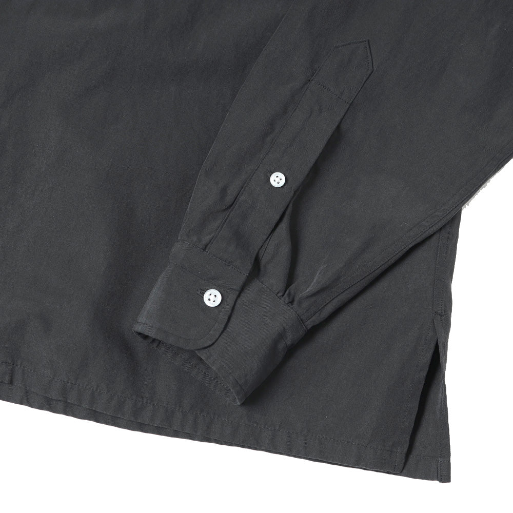 A.PRESSE Silk Cotton Open Collar L/S Shirt