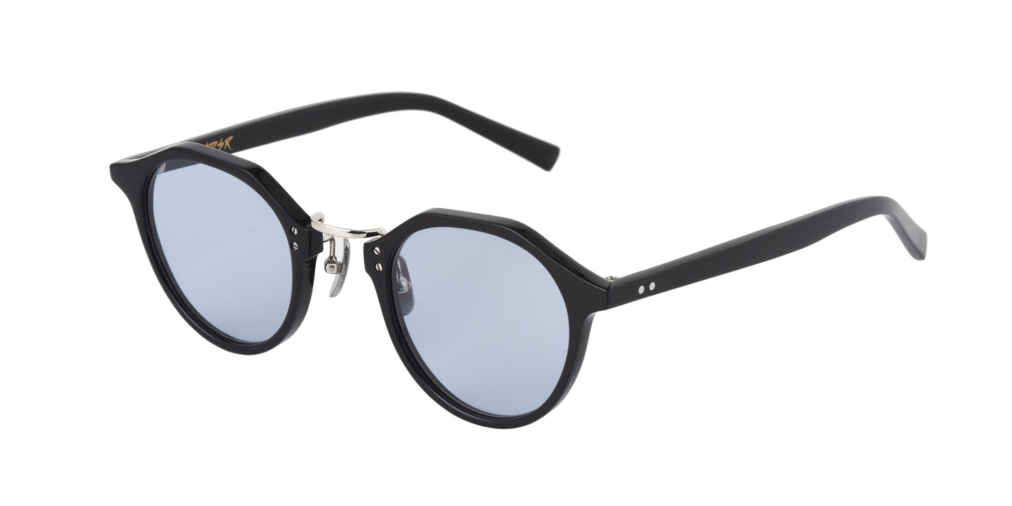 A.D.S.R. SATCHMO SHINY BLACK / SILVER Light blue