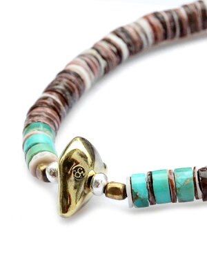 SunKu 39 Heishi Shell Bracelet SK-055-BRN