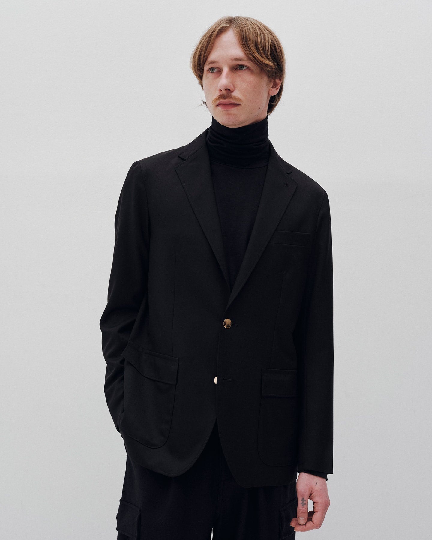 SOPHNET. SUPER 100'S WOOL 2BUTTON BLAZER