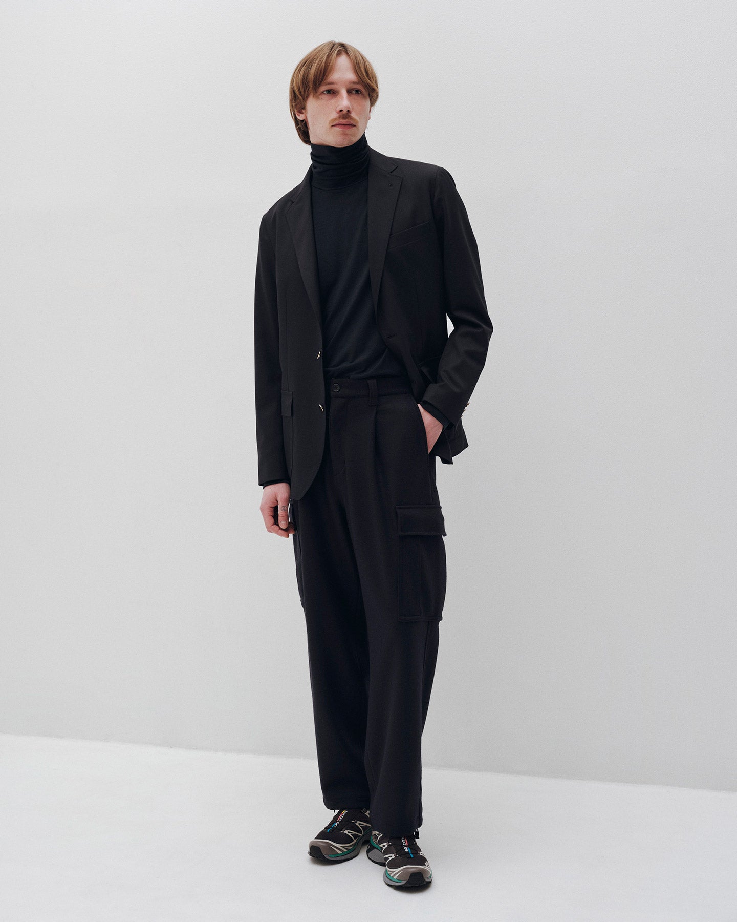 SOPHNET. SUPER 100'S WOOL 2BUTTON BLAZER