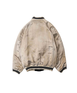 ssstein VINTAGE SATIN / VELVET REVERSIBLE ZIP JACKET