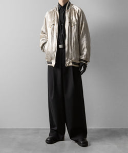 ssstein VINTAGE SATIN / VELVET REVERSIBLE ZIP JACKET